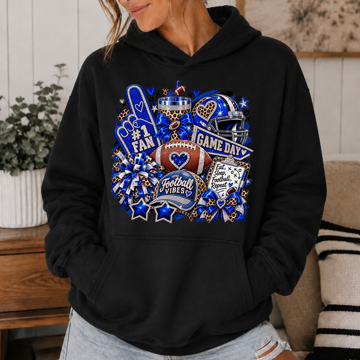 Football Vibes Game Day Hoodie